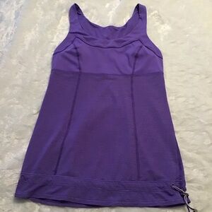 Lululemon Run Ta Ta Topper Purple Tank Top